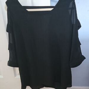 Elegant Black Women's Top